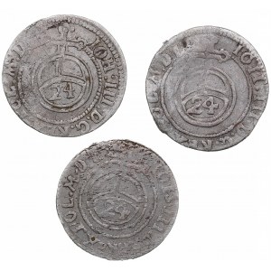 Group of coins: Courland 1/24 Taler 1687, 1689 (3)