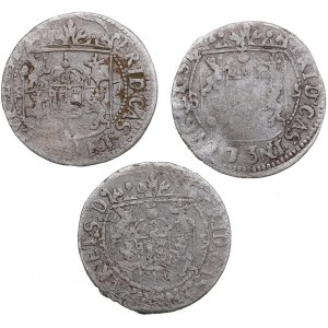 Group of coins: Courland 1/24 Taler 1687, 1689 (3)