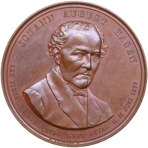 Estonia, Russia medal 1886 - 100th Birthday Anniversary of Johann August Hagen