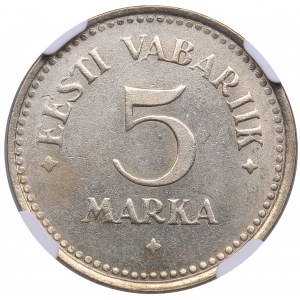Estonia 5 Marka 1924 - NGC MS 62