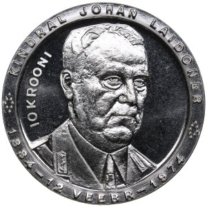 Estonia 10 Krooni 1974 Exile fantasy coinage - General Johan Laidoner