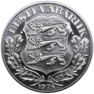 Estonia 10 Krooni 1974 Exile fantasy coinage - General Johan Laidoner
