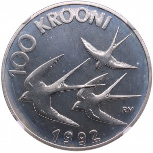 Estonia 100 Krooni 1992 - NGC PF 67