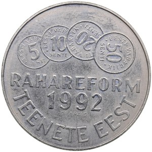 Estonia Monetary reform medal. For merit. 1992