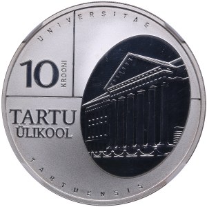 Estonia 10 Krooni 2002 - Tartu University - NGC PF 66 ULTRA CAMEO