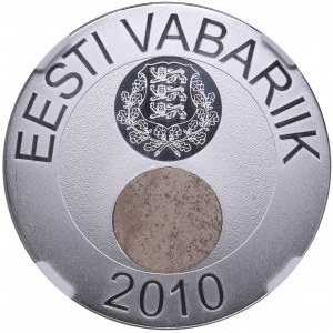 Estonia 50 Krooni 2010 - Estonian Nature, Limestone Insert - NGC PL 69