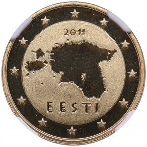 Estonia 10 Cent 2011 - NGC PF 69 ULTRA CAMEO
