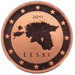 Estonia 2 Cent 2011 - NGC PF 70 RD ULTRA CAMEO