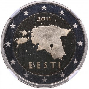 Estonia 2 Euro 2011 - NGC PF 69 ULTRA CAMEO