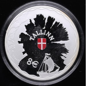 Estonia 8 Euros 2017 - Hanseatic City of Tallinn