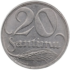 Latvia 20 Santimu 1922