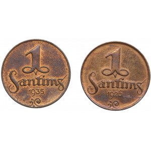 Latvia 1 Santims 1926, 1935 (2)