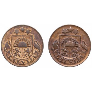 Latvia 1 Santims 1926, 1935 (2)