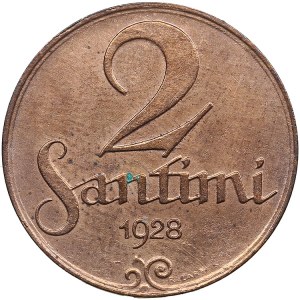 Latvia 2 Santimi 1928
