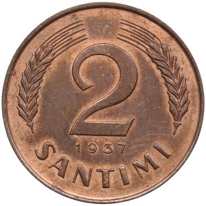 Latvia 2 Santimi 1937