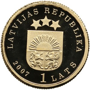 Latvia 1 Lats 2007