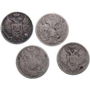 Russia 10 Kopecks 1813, 1815, 1837, 1839 (4)