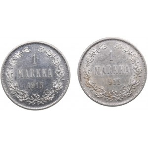 Finland, Russia 1 Markka 1915 (2)