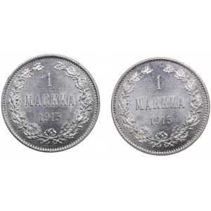 Finland, Russia 1 Markka 1915 (2)