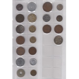 Lot of coins & tokens: Estonia, Germany, Russia, USSR, Sweden, Latvia, Hungary, Norway, Vatican, Belgium, USA (43)