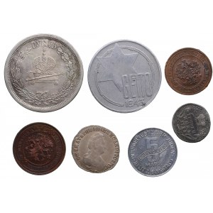 Lot of coins: Russia, Poland (7)