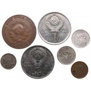 Small collection of coins: Russia, USSR (7)