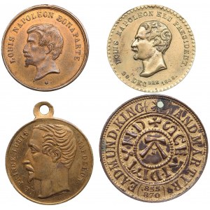 Small collection of Medals, Tokens (4)