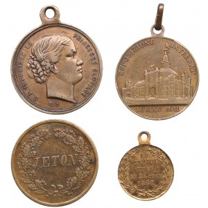 Small collection of French Medals, Tokens (4)