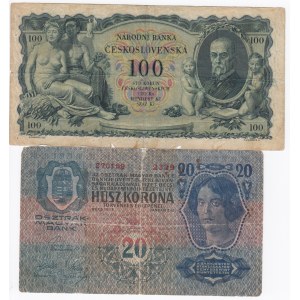 Lot of Banknotes: Austria-Hungary, Czechoslovakia (2)