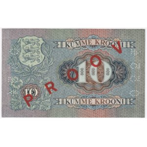 Estonia 10 Krooni 1937 - Specimen