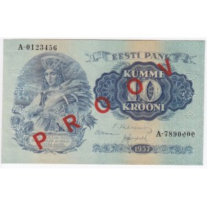 Estonia 10 Krooni 1937 - Specimen