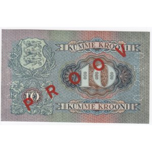 Estonia 10 Krooni 1937 - Specimen