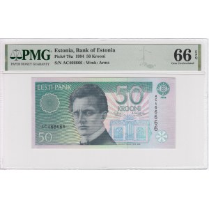 Estonia 50 Krooni 1994 - PMG 66 EPQ Gem Uncirculated