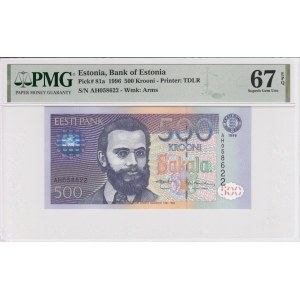 Estonia 500 Krooni 1996 - PMG 67 EPQ Superb Gem Unc