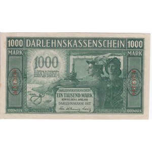 Germany, Lithuania, Kowno (Kaunas) 1000 Mark 1918