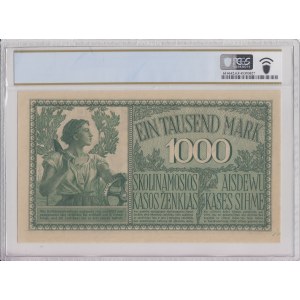 Germany, Lithuania, Kowno (Kaunas) 1000 Mark 1918 - PCGS 63 CHOICE UNC