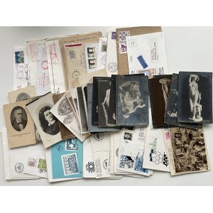 Group of envelopes & postcards: Estonia, Russia USSR, Sweden, Canada, USA, etc (99)