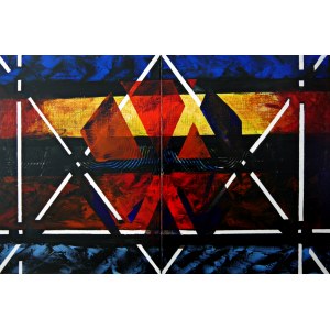 Andrzej GRABOWSKI (1962 - 2021), African vibe, diptych, 2020