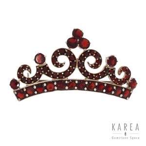 Brooch in the form of a tiara, 1st half of the 20th century.