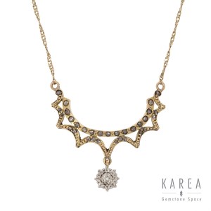 Diamond necklace, 20th century.