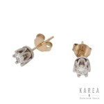Diamond stud earrings, contemporary