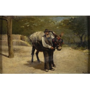 DENTICE, Peasant with donkey, 1889