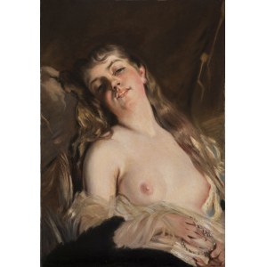 CHARLES JOSUAH CHAPLIN (Les Andelys, 1825 - Paris, 1891), Reclined nude