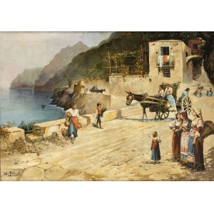 SALVATORE PETRUOLO (Catanzaro, 1857 - Naples, 1946), Sorrento coast