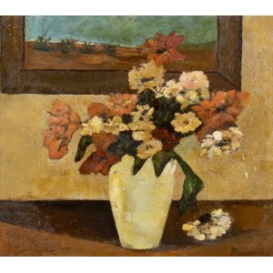 PIERETTO BIANCO (Trieste, 1875 - Bologna, 1937), Vase of flower, 1934