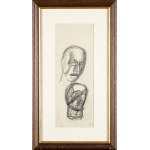 MARIO SIRONI (Sassari, 1885 - Milan, 1961), Two heads, 1933 ca.
