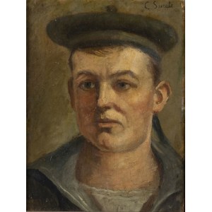 CARLO SOCRATE (Mezzana Bigli, 1889 - Rome, 1967), Sailor's head