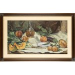 CARLO SOCRATE (Mezzana Bigli, 1889 - Rome, 1967), Still life with fruits, 1940