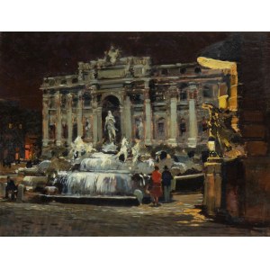 RENATO NATALI (Livorno, 1883 - 1979), Trevi Fountain