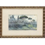 GINO ROMITI (Livorno, 1881 - 1967), Ardenza pine forest, 1900